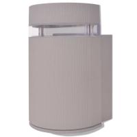 vidaXL Aplique de pared de exterior semicilíndrico gris aluminio - details 1