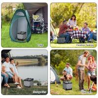 Inodoro Portátil Plegable Anti-Olor - 300kg de Carga, 11cm Altura para Viajes/Camping/Emergencias (Diseño Compacto) - details 4