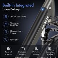 Bicicleta eléctrica de ciudad Fafrees F26 Pro de 26 pulgadas con cuadro bajito, bicicleta eléctrica 25 km/h, motor de 250 W, batería incorporada extraíble de 36 V 14.5 Ah, 7 velocidades Shimano, frenos de disco dobles, conectividad a aplicación - Dorado - details 1