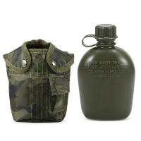 Botella De Agua Para Experiencias Al Aire Libre Y Camping 1L Con Tapa Botella De Sobrevivencia Militar Para Senderismo Y Deportes - details 0