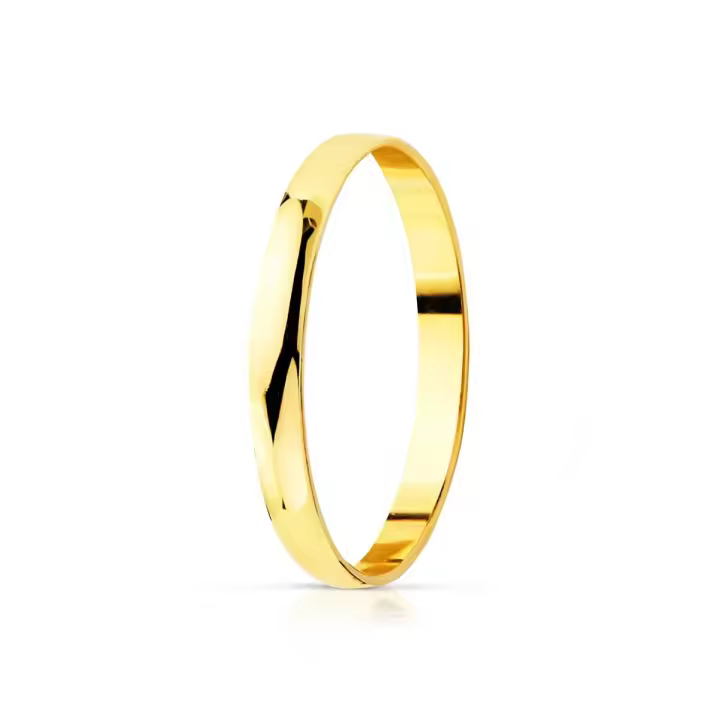 Alianza Oro 18k lisa brillo ancho cuerpo 2 mm. - 1
