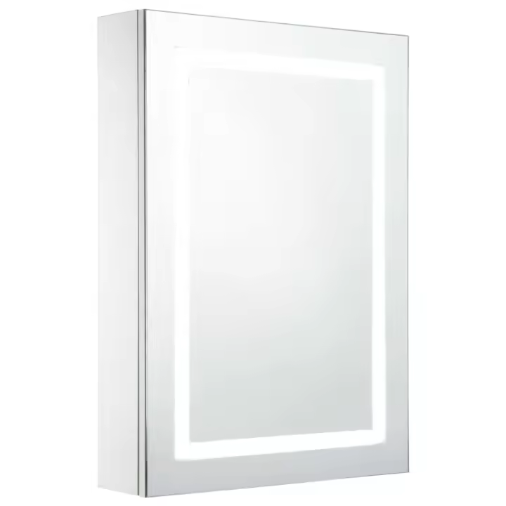 vidaXL Mueble de baño con espejo LED 50x13x70 cm - 1
