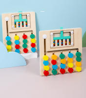 Juego Educativo De Madera Montessori Para Niños Puzzle De Colores Y Alineación Sensory Juguetes Educativos Regalos Para Bebés - details 3