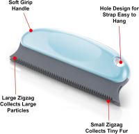 Cepillo de pelo para mascotas, removedor de pelo de perro para alfombras, ropa, muebles, sofá, coches, peine de pelo de gato, cepillo de pelo para mascotas, productos de eliminación de pelo para perros - details 2