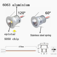 Spotlight LED Mini 1W IP65 12V Con Control Remoto Y Luz Foco 25mm Techo Dimmable Con Driver 110-220V Para Cocina KTV Pasillos - details 2