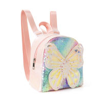 Mochila clásica linda con diseño de mariposa, mini mochila impermeable con lentejuelas para niños. - details 2