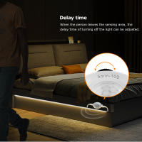 Tira De LED Sensor De Movimiento 1M-5M Luz Nocturna Impermeable Para Armario Cama Cocina Escaleras 12V Sensor De Luz Nocturna Para Dormitorio - details 5