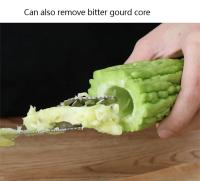 Cortador De Semillas De Acero Inoxidable Para Pimientos Y Calabacín Herramienta De Excavación De Semillas Para Cocina Eco-amigable - details 1