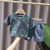 Conjunto De Ropa Infantil Para Verano Para Niños Y Niñas Camiseta De Algodón Con Dibujos Y Pantalones Cortos 2 Piezas Moda Casual Deportiva Para Bebés - details 2