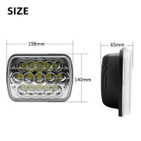Faros LED 5x7" 7x6" H6054 H5054 Para Jeep Wrangler YJ Cherokee XJ Comanche MJ Savana S10 Blazer Express Van Instalación Directa Compatible Con Varios Modelos De Jeep - details 10