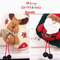 Calcetines De Navidad 25cm Decoración De Árbol De Navidad Vintage Calcetines De SANTA BOOTS Colgante Para Chimenea Decoración De Fiesta Para El Hogar - details 1