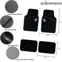 Juego Alfombrillas para Coche Universales, Alfombrillas Coche, Alfombra de Moqueta para Vehículo, Antideslizantes 4 Piezas, Negro - details 1