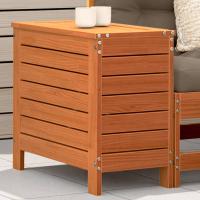 vidaXL Taburete de jardín cera 62x31,5x52 cm en color Madera de pino marrón/Madera de pino impregnada sin tratar/Madera de pino sin tratar y más | cómodas modernas ergonómicas para comedor cocina salón hogar - details 0