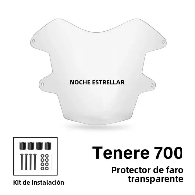 Protector De Faro De Motocicleta Acrílico Para YAMAHA Tenere 700 XT700Z 2019-2022 Cubierta Protectora De Luz Accesorio De Seguridad Para Moto - 1