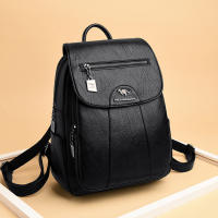 Mochila Vintage de cuero suave para mujer, bolso de hombro femenino, bolso de viaje informal, mochila escolar, 5 colores - details 23