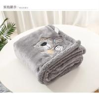 Manta Bebé De Algodón Flannel Con Bordado De Oso Cartoon Para Niños Y Niñas Recién Nacidos Manta De Sillín De Bebé Cubierta De Cama Para Infantes - details 10