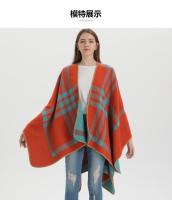 Chal clásico para dama, combinable con todo, para las cuatro estaciones, de imitación de cachemira gruesa, con cuadros divididos, capa de pasarela - details 1