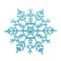 6/12pcs Navidad Copos De Nieve Falsos Adorno De Árbol De Navidad Decoración De Fiesta De Invierno Estilo Pastoral Material Plástico - details 11
