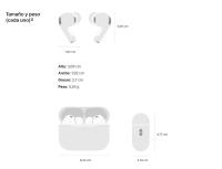 Apple AirPods Pro 3 Auriculares Inalámbricos con Cancelación Activa de Ruido (ANC), Medición de Frecuencia Cardíaca, Audio Espacial y Carga USB-C - details 23