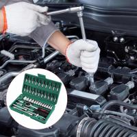 Herramientas de reparación de automóviles de 46 piezas, juego de Llaves de doble cara - details 4