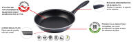 MAGEFESA Glass, Acero vitrificado Exterior Negro Cristal. Antiadherente bicapa Reforzado, Apta para Todo Tipo de cocinas, Especial inducción. - details 0