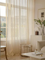 Cortina De Tules Boho Japonés Vintage 1 Pieza Geométrica Transparente Para Decoración Del Salón Con Bolso De Percha - details 2