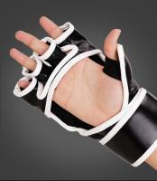 Guantes De Boxeo De Entrenamiento Medio Dedo PU Cuero Para MMA Y Muay Thai Competición Guantes De Prensa De Espuma Unisex - details 6