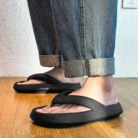 Nuevos Sandalias De Plataforma Gruesa Para Hombre 2024 Moda Verano Zapatillas De Playa Antideslizantes Calzado Casual Para Baño - details 8