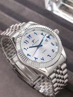 Reloj De Pulsera De Lujo Para Hombre Estilo Casual Y Deportivo Calendario Integrado Acero Inoxidable Movimiento Cuarzo Clásico Y Negocios - details 16
