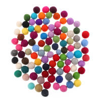 100 Pcs Bolas De Lana De 2 Cm DIY Mini Juguetes Broche Ganchillo Decoración De Guirnalda Accesorios Para Diadema Y Pegatinas Para Niños - details 5