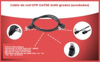 Banner - Cable de red UTP CAT5E 2x 90 grados