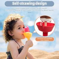 Nueva Estante Para Popsicles a Prueba De Gotas Soporte Para Hielo Sin Desorden Helados Libres De Molestias Con Pajita Para Niños Helado - details 0