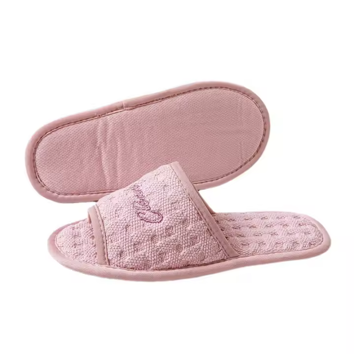 Zapatillas Casuales De Algodón Para Mujer Verano Elegante Sandalias Abiertas Talla Única Comodidad Interior Suela EVA - 1