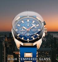 Reloj De Pulsera Deportivo De Lujo Para Hombre LIGE Moda Cronógrafo Acuático Resistente Al Agua Con Fecha Y Manos Luminosas Material De Correa De Silicona - details 3