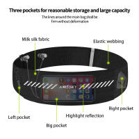 Bolsa De Cintura Ultrafina HAISSKY Para Deportes Al Aire Libre Correr Con iPhone 16 15 14 13 12 11 pro Max AirPods Pro3 Resistente Al Agua Compatible Con Apple iPhones - details 16