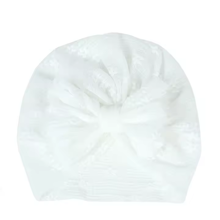Gorro De Enano De Verano Para Niños Con Encaje Y Lazo Flor - Gorro Suave Para Bebés Y Niños Recién Nacidos Material De Poliéster Estilo Bonito - 1