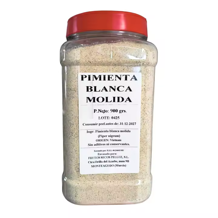 Pimienta Blanca Molida 900 gr - Pelluz - 1