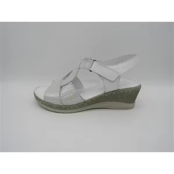 SANDALIA CUÑA SEÑORA, COMFORT MANLISA S496-346, materiales de piel, plantilla acolchada, cuña de 6cm - 1