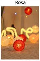 Guirnalda De Luces Faeiritas Con 10 LEDS Pelota De Algodón Decoración De Navidad Exterior Jardín Calle Regalo De Año Nuevo - details 20
