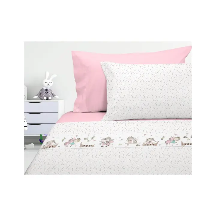🦄✨ Juego de Sábanas Infantil Manterol Unicornio 607 – Suavidad y Fantasía para Dulces Sueños ✨🌈 - 1