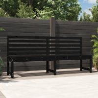 vidaXL Banco de jardín madera maciza 201,5 cm en color Pino negro/Pino natural/Douglas natural y más - details 0