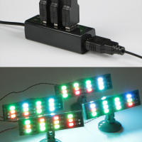 Juego De 4 Piezas De Bloques De Construcción Con Luz LED RGB Alta Brillo Para Modelos Iluminación Exterior DIY Bloques De Plástico ABS Tamaño Pequeño Compatible Con Lego - details 4