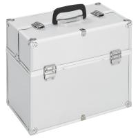 vidaXL Estuche de Maquillaje Caja Maletín de Belleza Tocador Aluminio Color Negro,  Plateado,  Rosa y mas - details 1