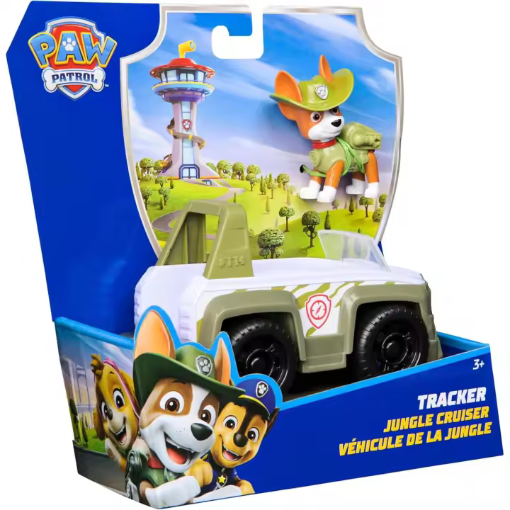 Patrulla Canina - Coche Jungle Cruiser Y Figura Tracker: Coche Todoterreno de Juguete con Figura Tracker - Patrulla Canina Juguetes - Juguetes Niños 3 Años + (Spin Master 6071224) - 1
