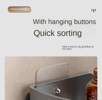 2PCS Organizador De Baño Estante De Ducha Plástico Sin Perforar Accesorios De Baño Estante De Almacenamiento Para Cocina Tipo De Instalación Soporte De Pared - details 24