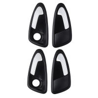 Manija De Puerta Interior Delantera Izquierda Y Derecha Para Coche Auto Compatible Con Seat Ibiza 6J 2010-2022 ABS Negra Accesorios De Coche - details 4