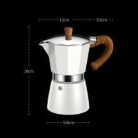Taza De Espresso Vintage Con Manija De Madera Máquina Eléctrica Moka Italiana Portátil Herramienta De Café Clásica Para Cocina - details 6
