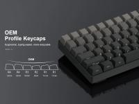 Juego De Teclas PBT Doble Fotocopia Grey 133 Teclas Para Teclado Mecánico Personalizado MX Switch Iluminación Por Traslucidez - details 7
