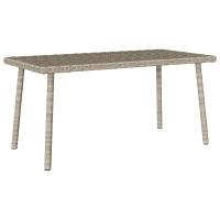 vidaXL Mesa centro jardín rectangular 80x40x37cm en color Gris claro/Gris/Negro y más | estructura resistente ideal para salón dormitorio o estudio - details 0