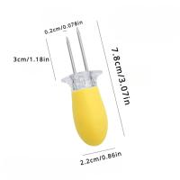 Cuchara De Acero Inoxidable Para Maíz Con Mango De Goma Herramientas De Cocina Para Barbacoa Y Fiestas Utensilios Accesorios - details 1